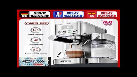 Cafelffe Fully Automatic Espresso Machines Automatic Milk Froth Ground Coffee Stainless Review