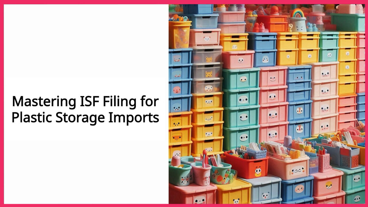 Unraveling the Complexity: Filing an ISF for Plastic Storage Drawers and Carts