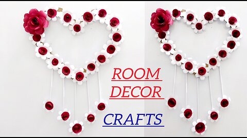 DIY Heart Cardboard and Paper Craft / Wall Hanging for Room Decor DIY