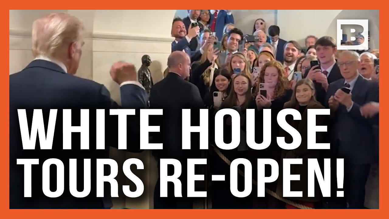 "Have a Good Time!" Trump Makes Appearance Welcoming First White House Tour Group