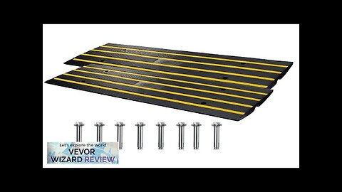 VEVOR Rubber Curb Ramp for Driveway 2 Pack 15T Heavy Duty Sidewalk Review