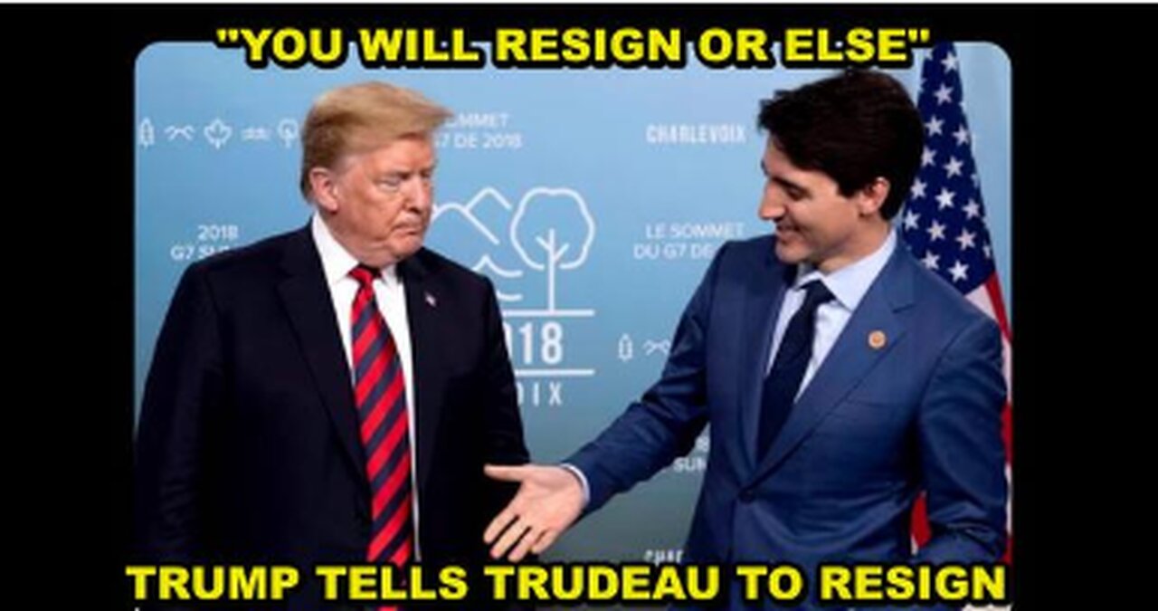 TRUDEAU RESIGNS PLUS AT LEAST 4 CANADIAN PROVINCES WANT TO JOIN THE UNITED STATES