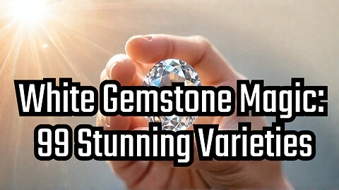 White Gemstone Magic: 99 Stunning Varieties