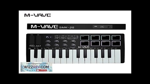 M-VAVE Portable MIDI 25-Key USB MIDI Keyboard Controller with 8 Backlit Drum Review