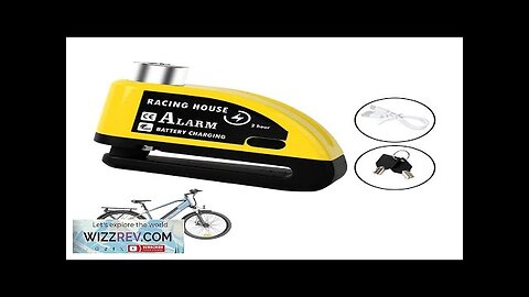 Bike Alarm Disc Brake Lock Security Anti-theft Type-C Rechargeable Large Capacity Battery Review