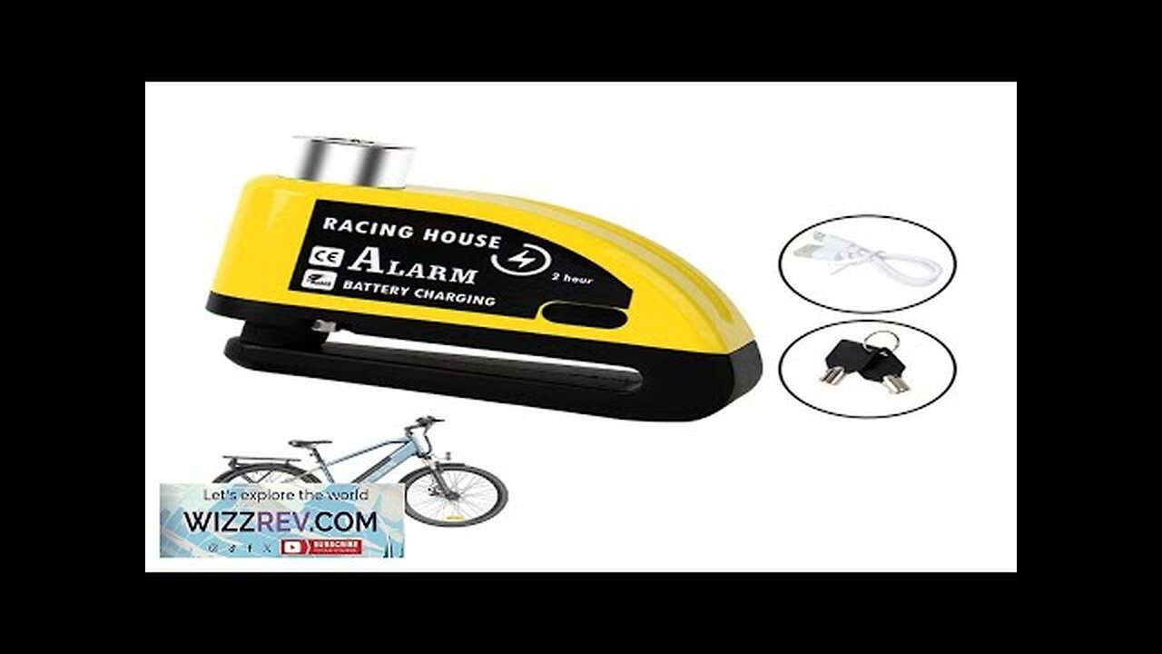 Bike Alarm Disc Brake Lock Security Anti-theft Type-C Rechargeable Large Capacity Battery Review