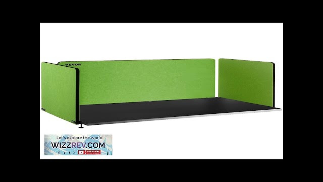 VEVOR Desk Divider 60''X 24''(1) 24''X 24''(2) Desk Privacy Panel Flexible Mounted Review