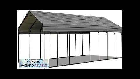 MELLCOM 20'x40' Metal Carport Heavy Duty Carport with Galvanized Steel Roof Metal Review