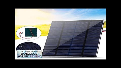 10W Solar Panel with Clips Polycrystalline Silicon Solar Cell IP65 Portable Waterproof Review