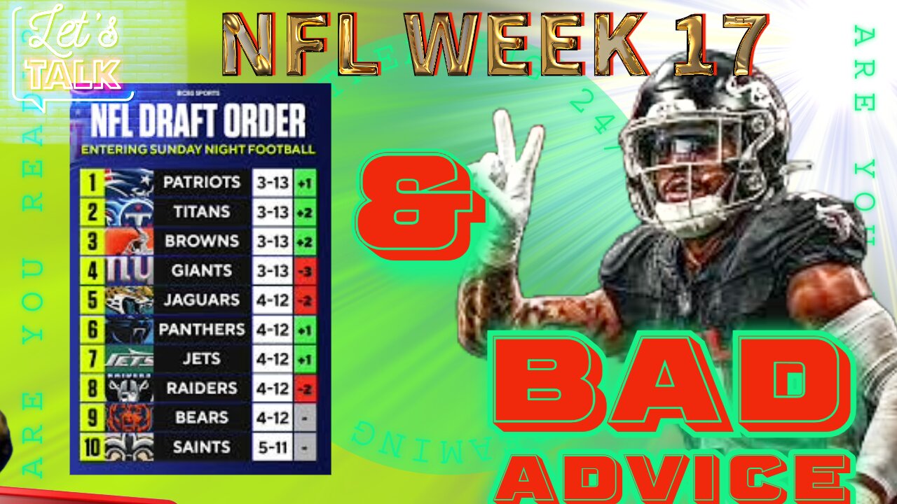 NFL WEEK 17 REVIEW OF THE TANKATHON