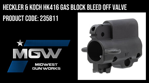 Heckler & Koch HK416 Gas Block Bleed Off Valve - 235811