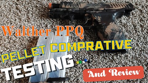 Walther PPQ Airsoft Pistol - Pellet Comparative Testing and Review!!