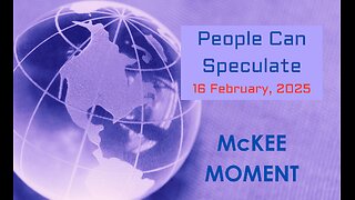 People Can Speculate – McKee Moment