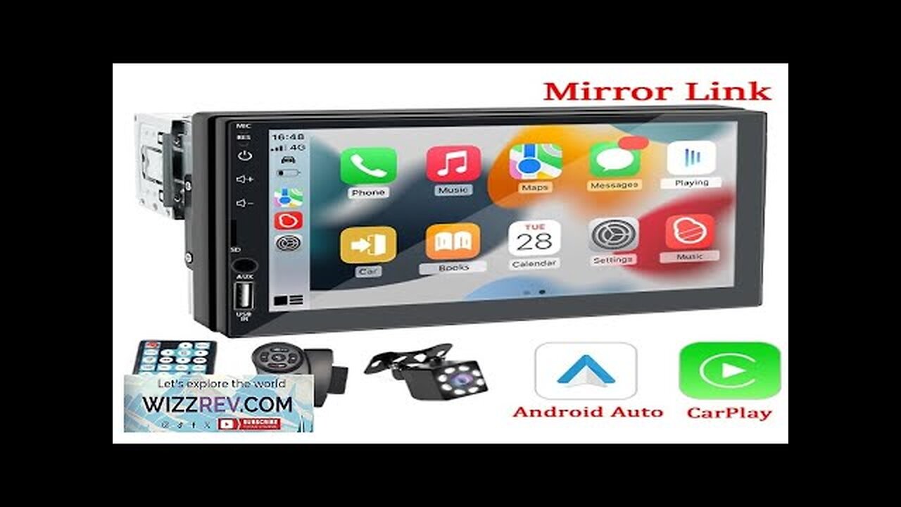 Car Radio 1 Din Carplay Android Auto Multimedia Player HD 7‘’ Touch Review