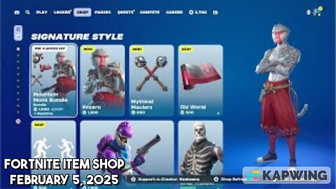 Fortnite Item Shop|February 5, 2025(*New* Mountain Monk Bundle & Sweethearts Emote)