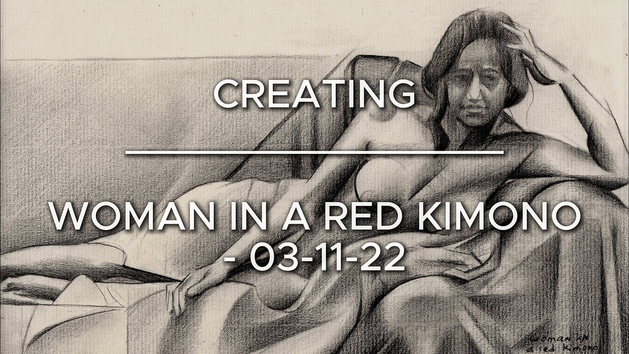 Creating Woman in a Red Kimono – 03-11-22