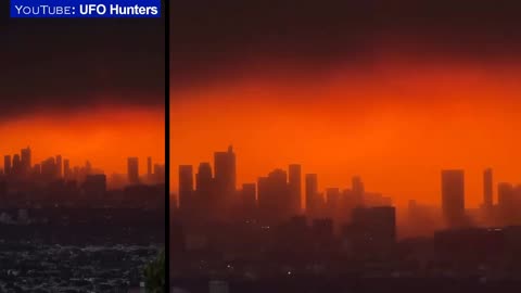 Los Angeles brûle ! Des coups chauds ! Un OVNI géant survole des immeubles en Chine