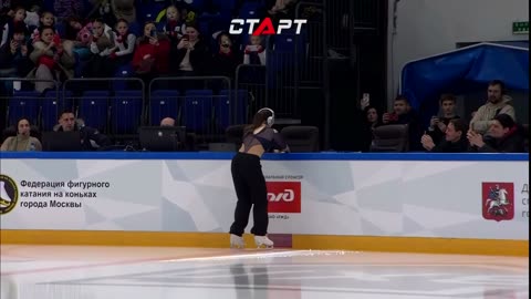 Kamila Valieva Performs "Piyala" b4 hockey game (4k)