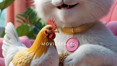 CAT AND CHICKEN FIGHT