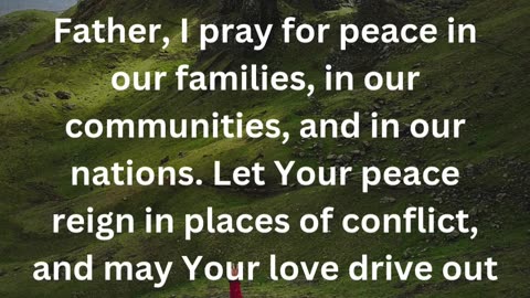 Prayer for Peace in Troubled Times