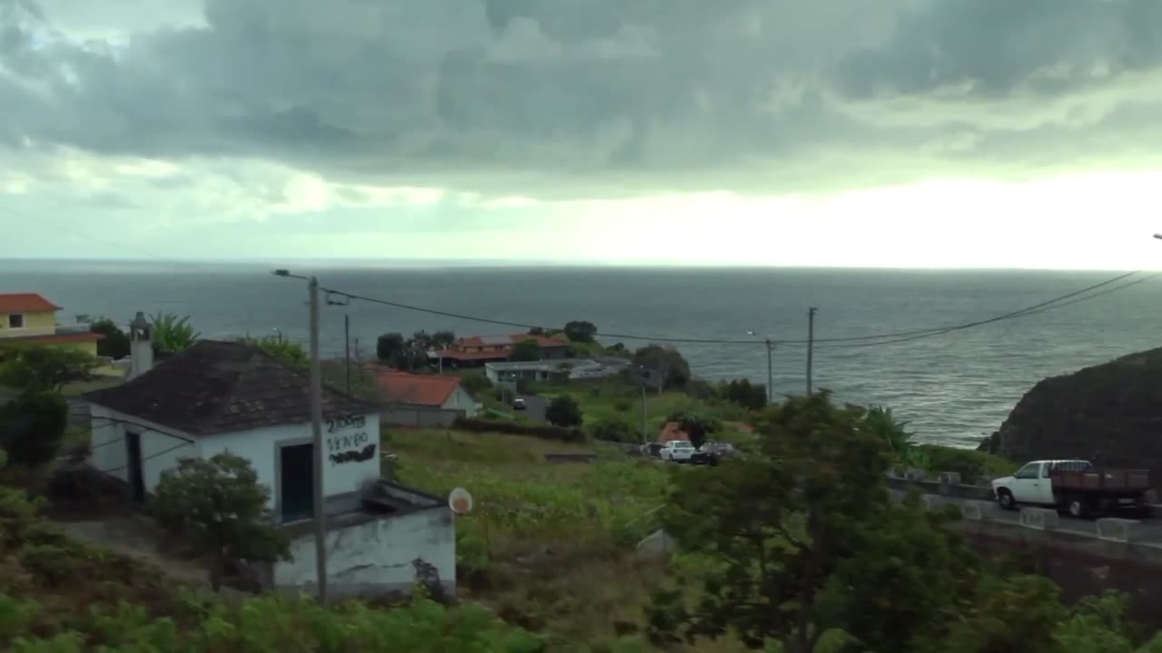 Madeira, Portugal -- bus travel from Funchal to Santana, old road via Ribeiro Frio