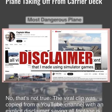 Fact Check: Viral Video Game Footage Shows C-17 Globemaster Plane Taking Off From Carrier Deck
