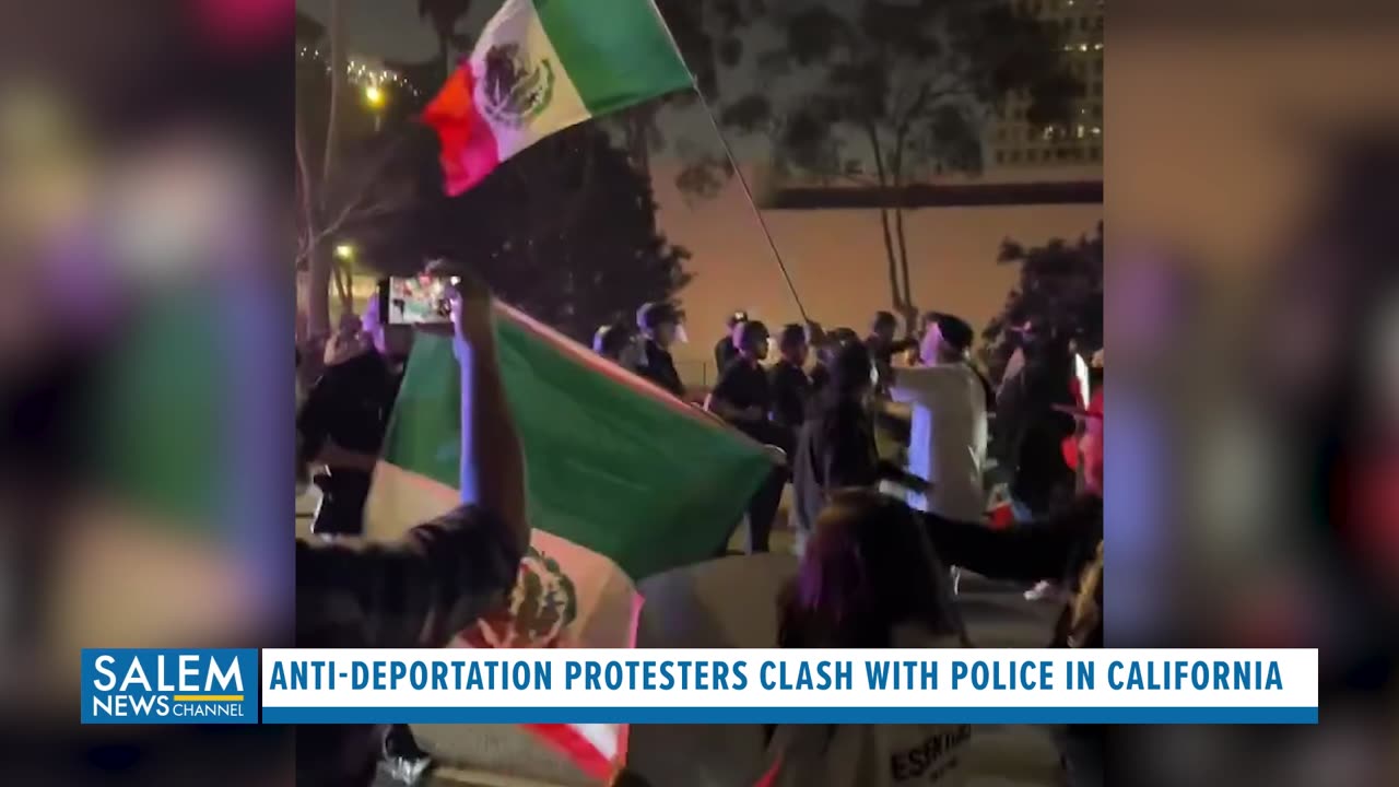 Anti-Deportation Protesters Clash With Police In California