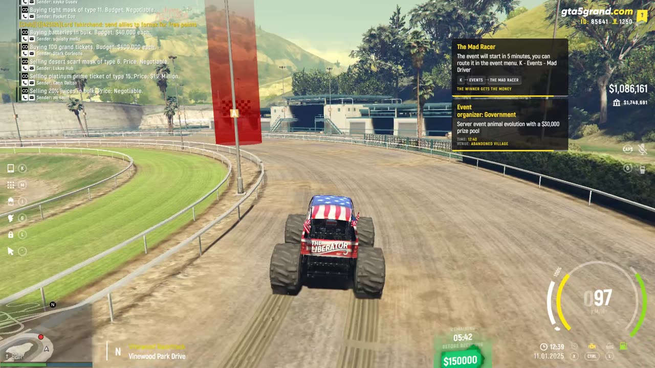 GTA V - Grand RP EN1 - Corrida Casino - Esferas de InfluĂȘncia - 09-01-2025 - Sargento Rodrigues