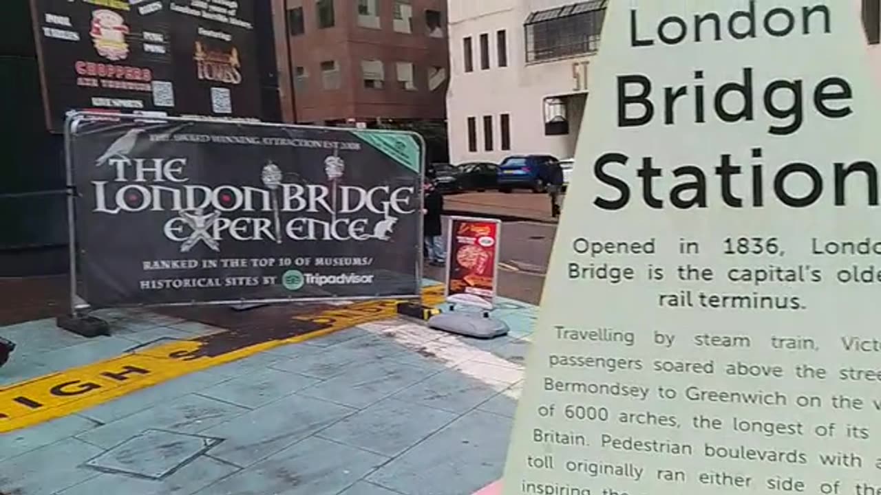 London Bridge Station is the city's oldest. The area remains gruesome, like in centuries past