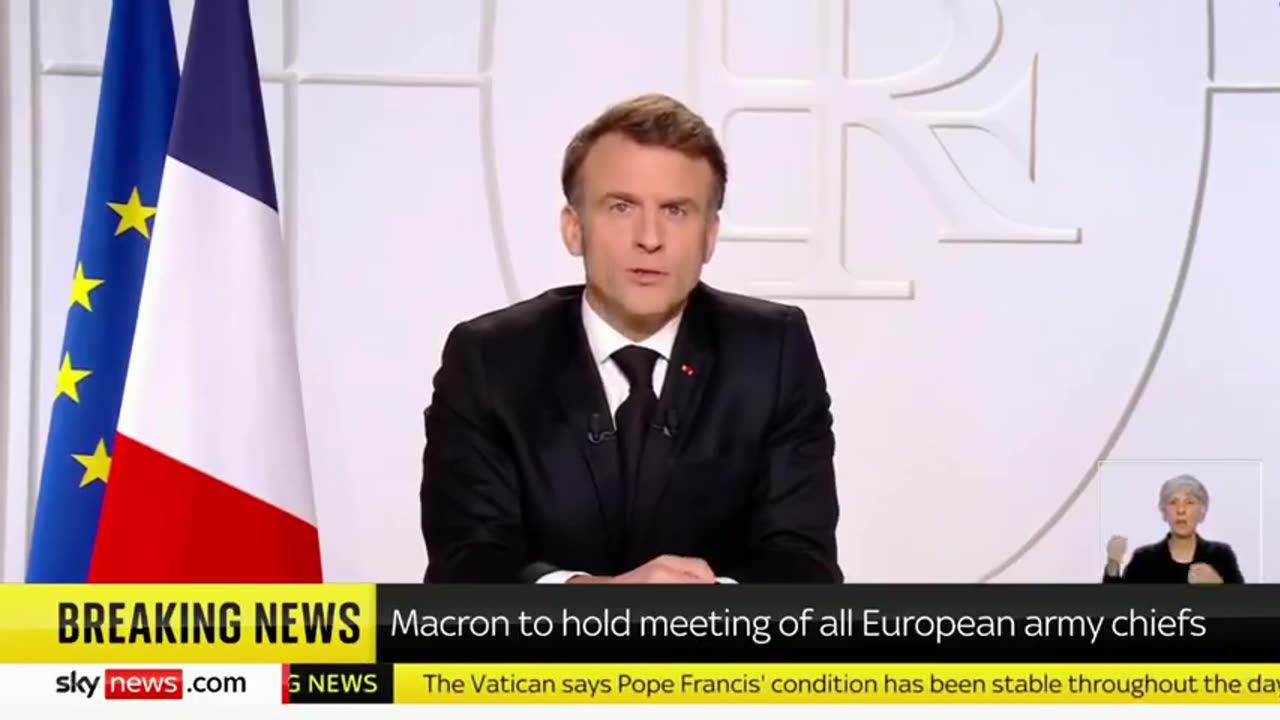 French President Emmanuel Macron has declared that France’s nuclear umbrella could extend to protect