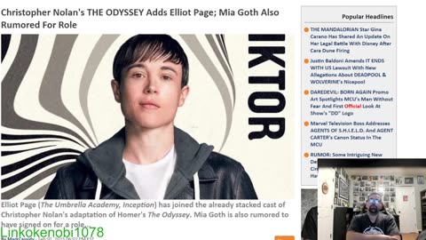 Elliot Page (Ellen Page) Added To Christopher Nolans Odyssey Movie