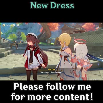 Xiangling's and Hu Tao's New Dresses 3