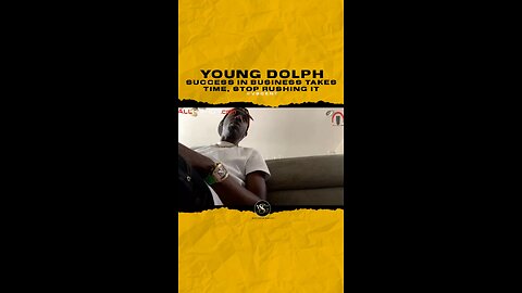 @youngdolph Success in business takes time, stop rushing it