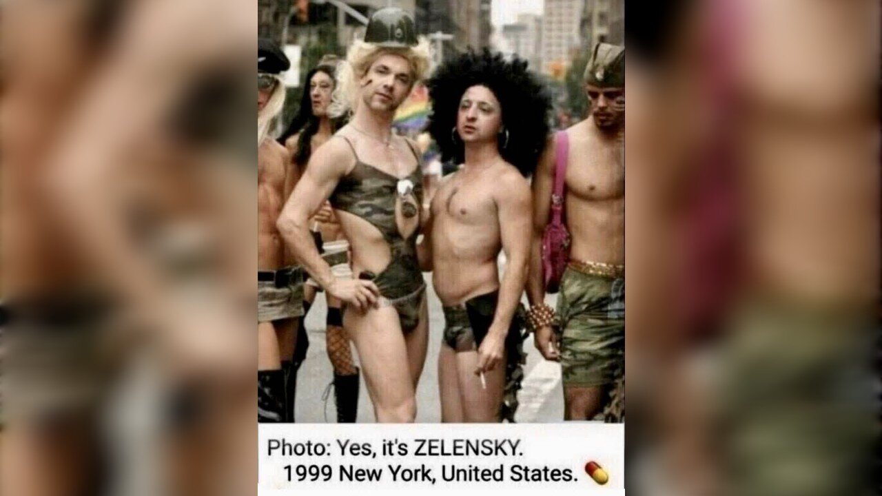 1999 Voolodymyr Zelenskyy PM of Ukraine- the DRAG COMMEDIENNE - Greenwich Village, NYC