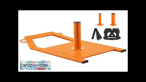 Weight Power Pull Sled Fitness Strength Speed Training Sled Steel Orange Review