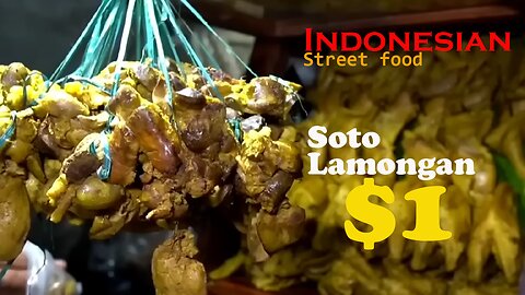 Indonesian street food - Soto Lamongan - $1