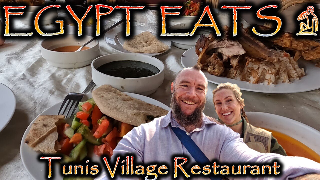 We Ate Duck in a Little Egyptian Village! Tunis Village Restaurant | Tunis, Egypt (Episode 22)