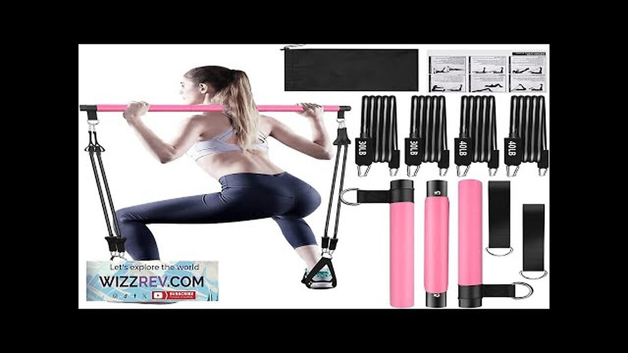 Pilates Bar Kit with Resistance BandsPilates Bar with Stackable Bands Workout Equipment Review