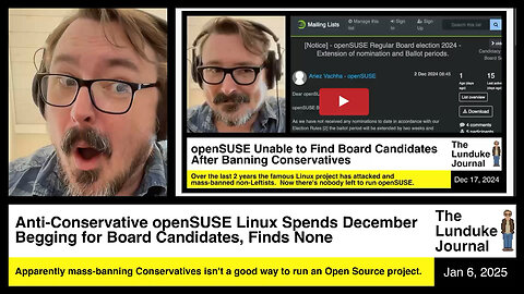 Anti-Conservative openSUSE Linux Spends December Begging for Board Candidates, Finds None