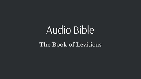 Audio Bible - The Book of Leviticus