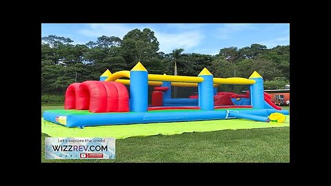 24FT Commercial Grade Inflatable Obstacle Course (100% PVC) Bounce House for Big Review