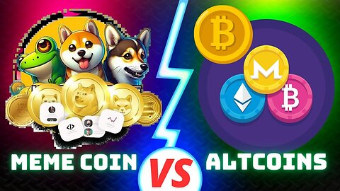 Memecoin vs Altcoin ! 🤔 24×7%