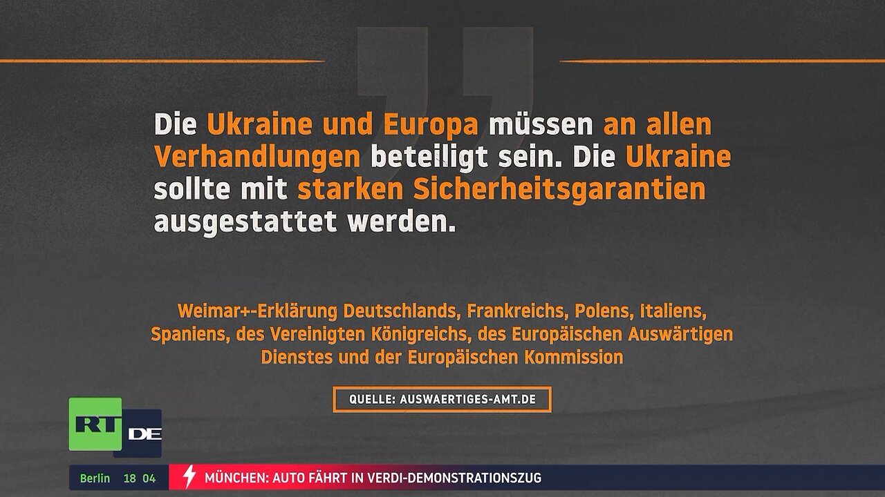 Nach historischem Putin-Trump-Telefonat: Europa will nicht außen vor bleiben