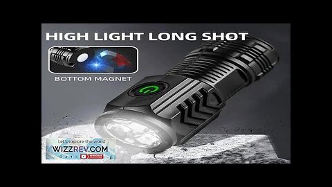 New Ultra Powerful Flashlight 3 Core LED Mini Tactical Flashlight USB Rechargeable Review