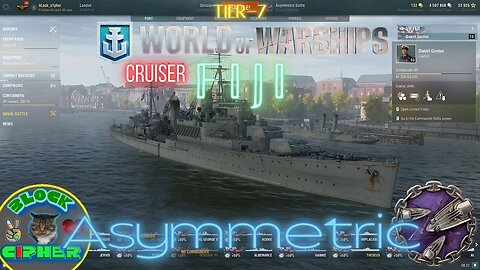 Royal Navy Cruiser Tier-7 FIJI in Asymmetric mode | World of Warships