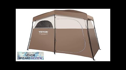 VEVOR Camping Shower Tent 83" x 42" x 83" 2 Rooms Oversize Review