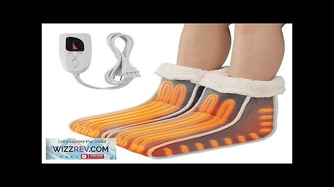 VEVOR Split Electric Foot Warmer 6-Level Heating Slippers Feet Warmer with Timer Review