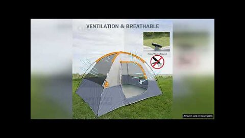 Camping Tent 2 Person, Waterproof Windproof Tent with Rainfly Easy Set up-Portable Review