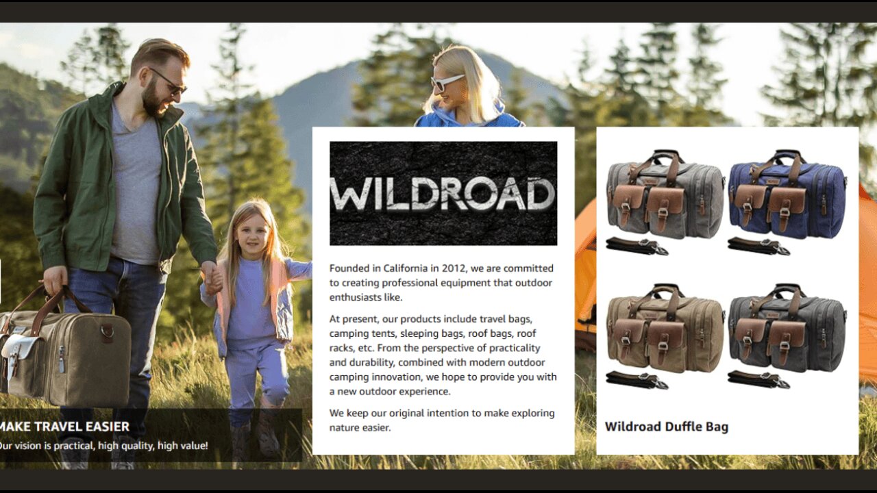 Wildroad Duffle Bag for Travel