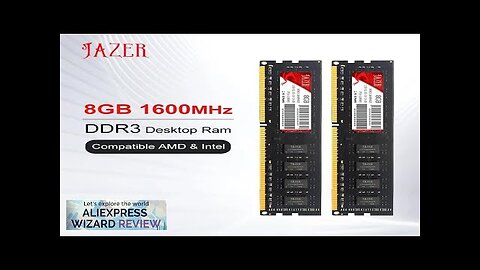 JAZER Memoria Rams DDR3 1600MHz New Dimm 1.5V Desktop Memory Compatible AMD Review